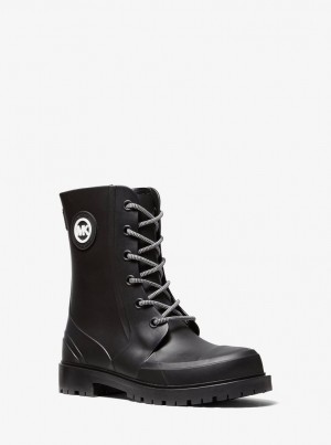 Botas Michael Kors Montaigne PVC Rain Boot Mujer Negras | 4695-NBLPG