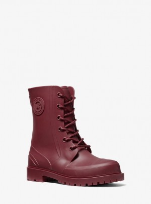 Botas Michael Kors Montaigne PVC Rain Boot Mujer Verde Menta | 4872-UOVQA