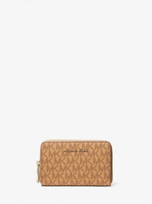 Carteras Michael Kors Small Logo Wallet Mujer Pale Peanut | 5260-QLYZP