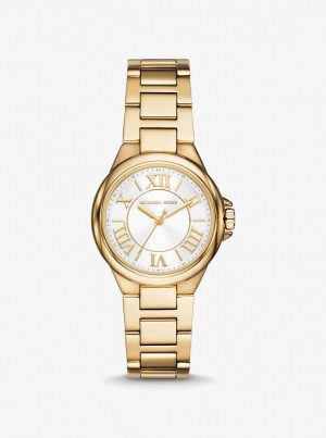 Gold-tone Michael Kors Mini Camille Gold-Tone Watch Mujer Doradas | 1743-BSCYV