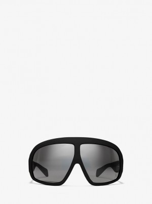 Lentes de Sol Michael Kors Grove Sunglasses Mujer Negras | 9631-IRLXM