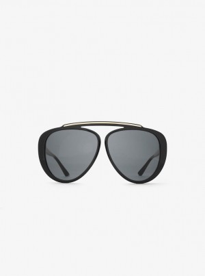 Lentes de Sol Michael Kors Grove Sunglasses Mujer Negras | 5426-PNAQG