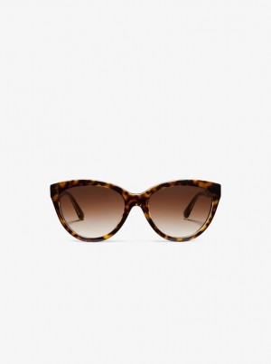 Lentes de Sol Michael Kors Makena Sunglasses Mujer Tortoise | 8763-ZAESL