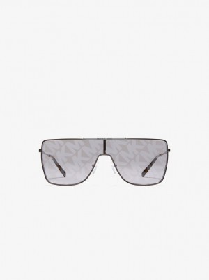 Lentes de Sol Michael Kors Snowmass Sunglasses Mujer Gris | 4708-MEWGV