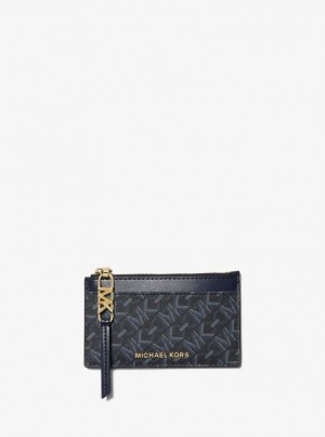 Porta Tarjetas Michael Kors Empire Small Card Case Mujer Admrl/Plblue | 1765-HZWBG