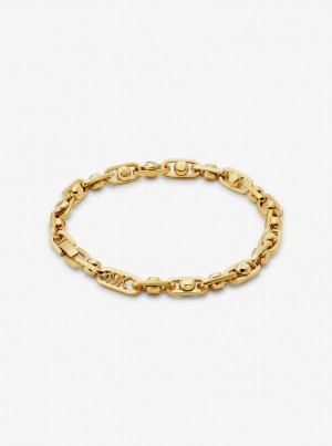 Pulseras Michael Kors Astor Precious Metal-Plated Brass Link Bracelet Mujer Doradas | 4329-FZYRV