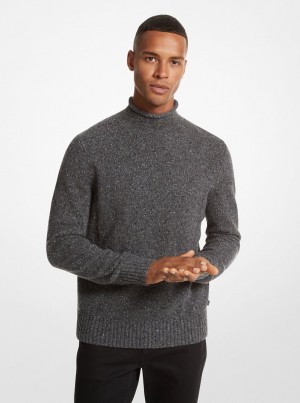 Truien Michael Kors Recycled Wool Blend Roll-Neck Sweater Hombre Gris | 8765-SRJDE