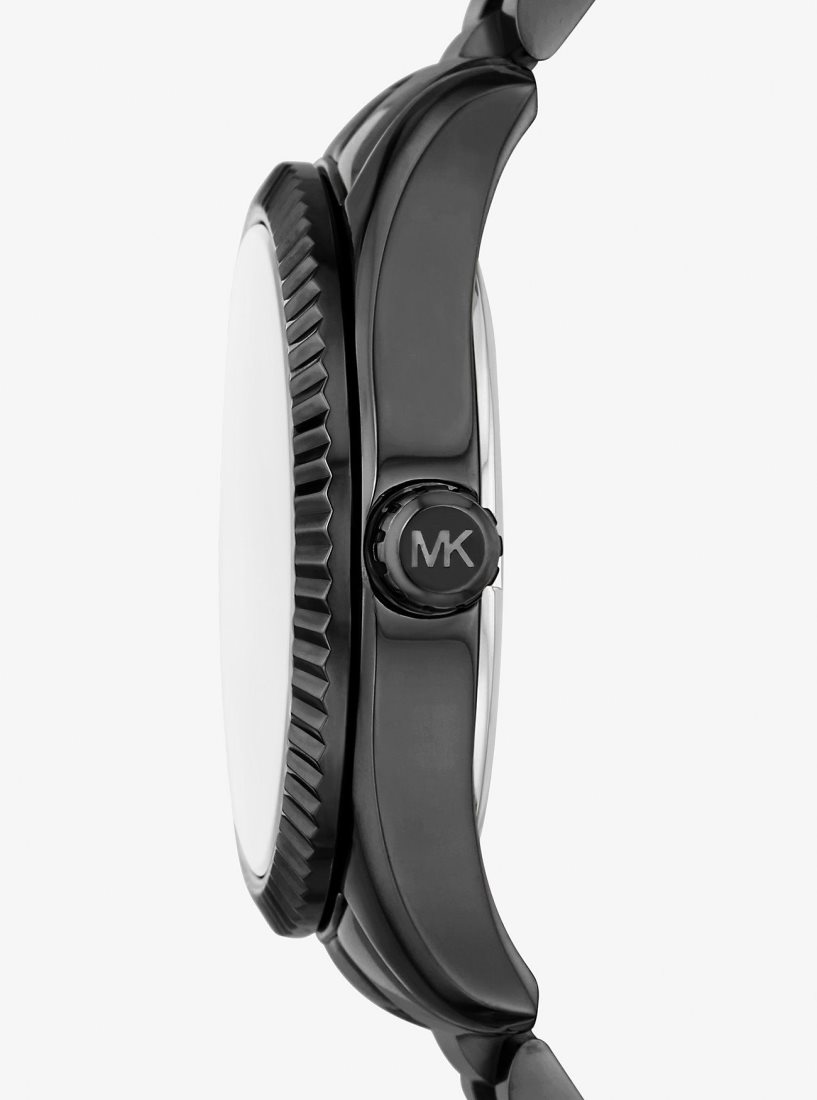 Black-tone Michael Kors Lexington Pave Black-Tone Watch Mujer Negras | 7921-RAJGV