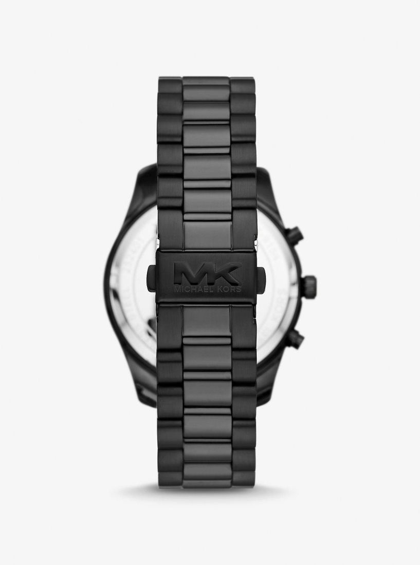 Black-tone Michael Kors Oversized Lexington Black-Tone Watch Hombre Negras | 5142-SAQVH