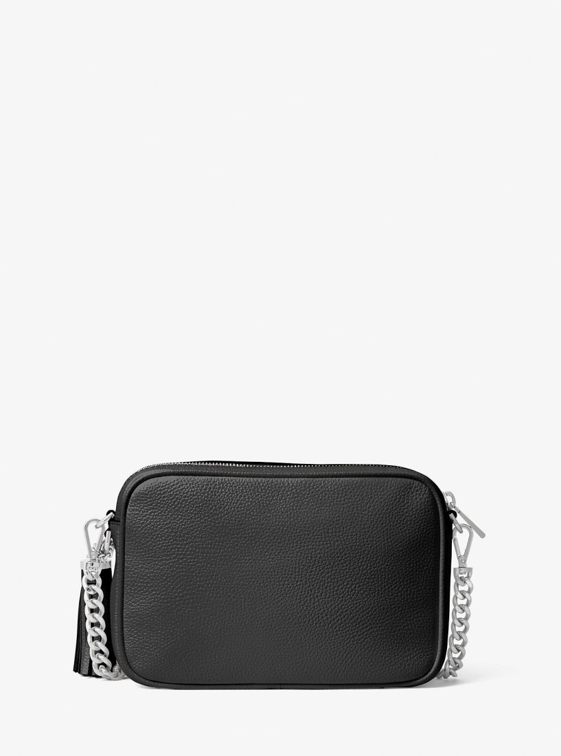 Bolsa Cruzada Michael Kors Ginny Leather Crossbody Bag Mujer Negras | 1854-KDZCI