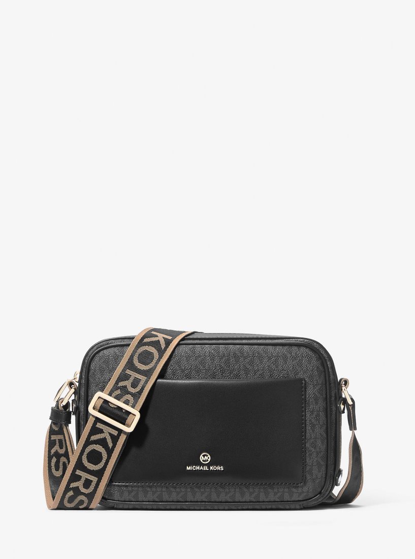 Bolsa Cruzada Michael Kors Maeve Large Logo Crossbody Bag Mujer Negras | 7521-JNZDG