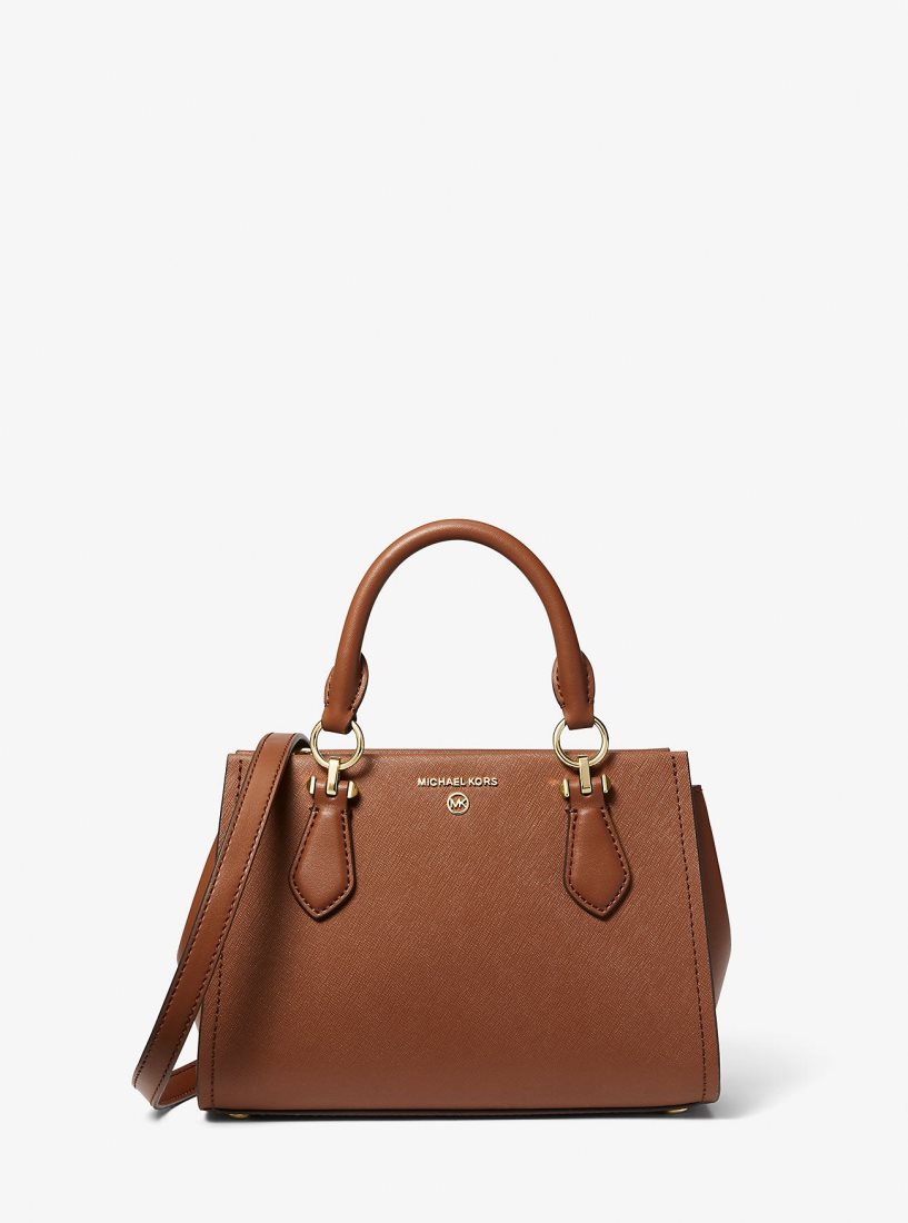 Bolsa Cruzada Michael Kors Marilyn Small Saffiano Leather Crossbody Bag Mujer Luggage | 0932-ZCQKT