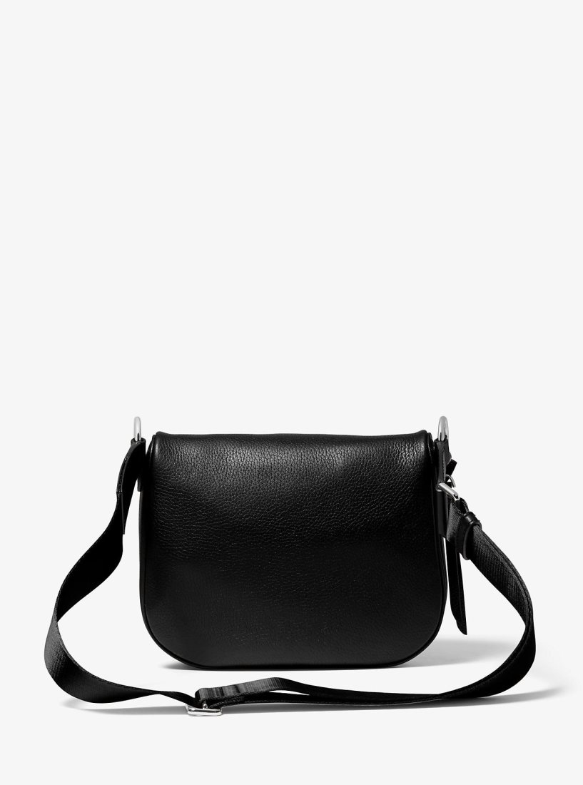 Bolsa Cruzada Michael Kors Slater Medium Pebbled Leather Sling Pack Mujer Negras | 7129-CNKDT