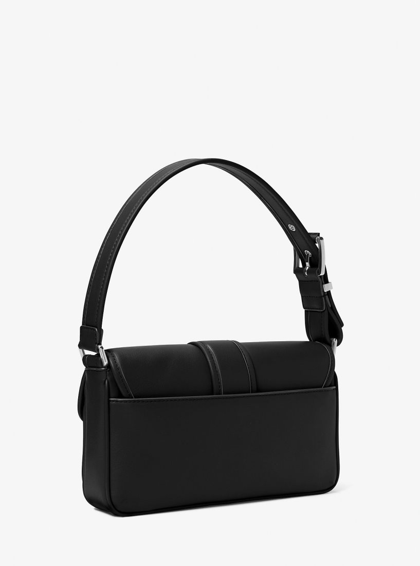 Bolsa De Hombro Michael Kors Colby Medium Leather Shoulder Bag Mujer Negras | 6150-BFHPU