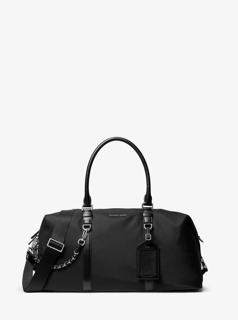 Bolsa Duffle Michael Kors Brooklyn Recycled Nylon Duffel Bag Hombre Negras | 9184-EKROX