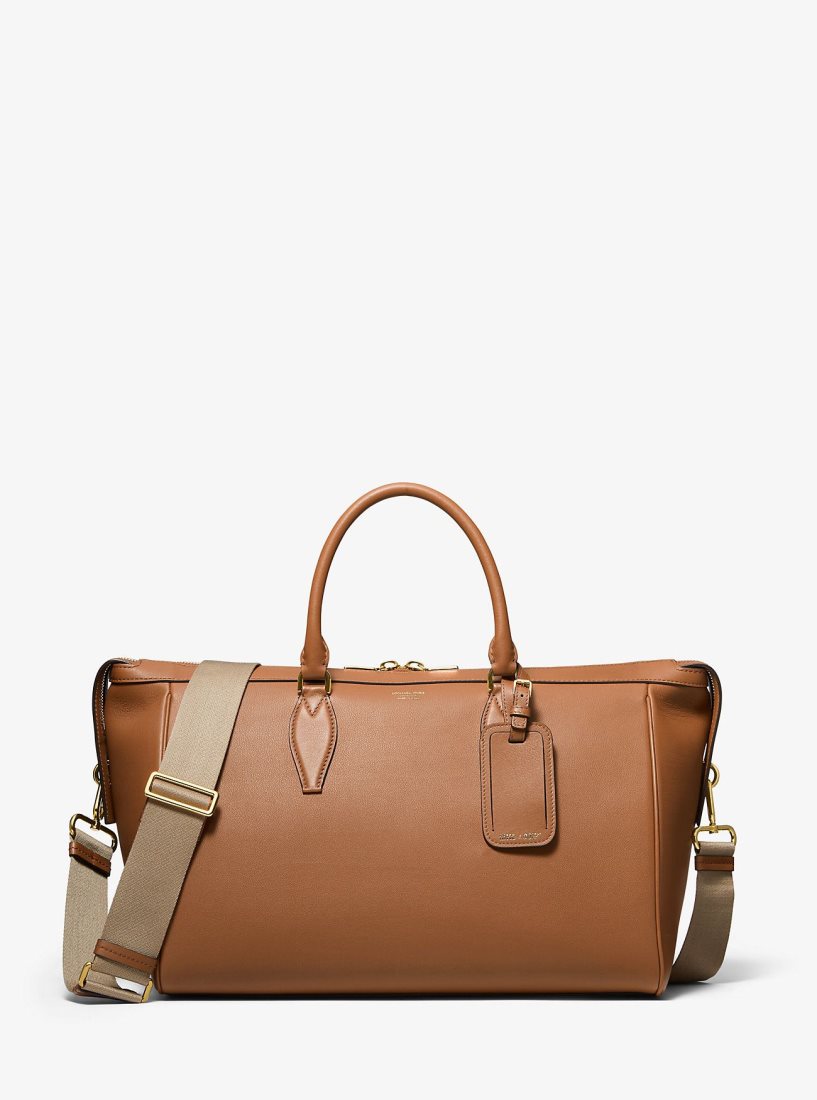 Bolsa Duffle Michael Kors MKC x 007 Bond Leather Duffel Bag Mujer Luggage | 0795-HKWXV