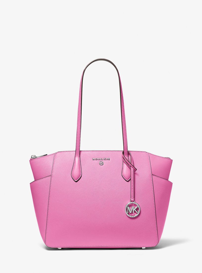 Bolsas de Mano Michael Kors Marilyn Medium Saffiano Leather Tote Bag Mujer Rosas | 4679-XHUEQ