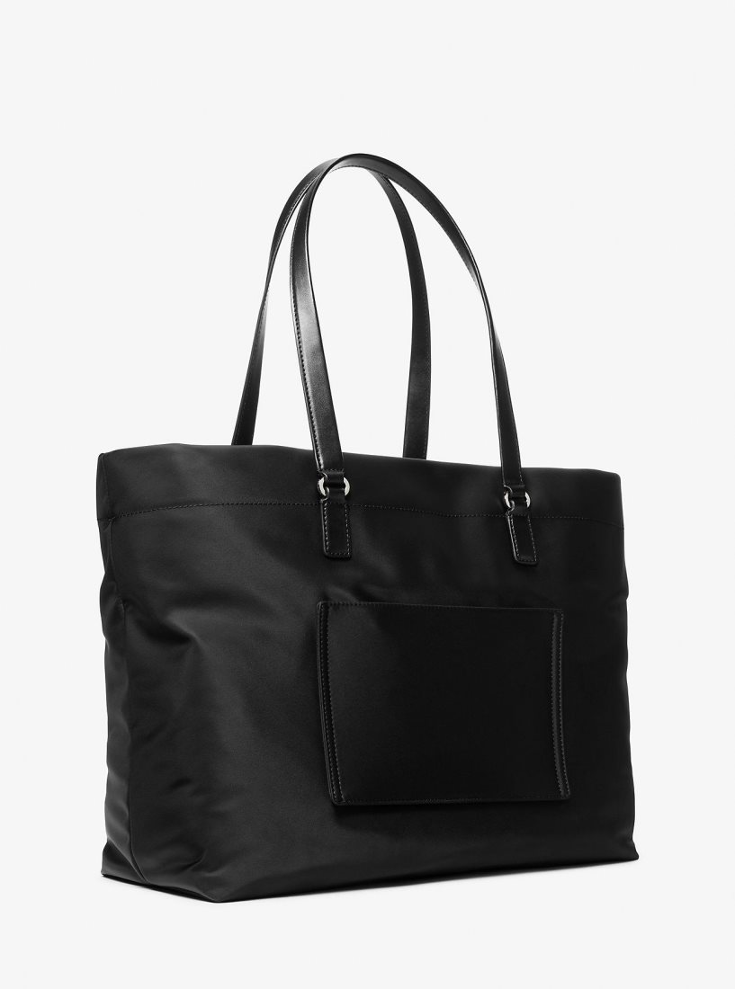 Bolsas de Mano Michael Kors Slater Extra-Large Recycled Nylon Tote Bag Mujer Negras | 8207-HNGXZ