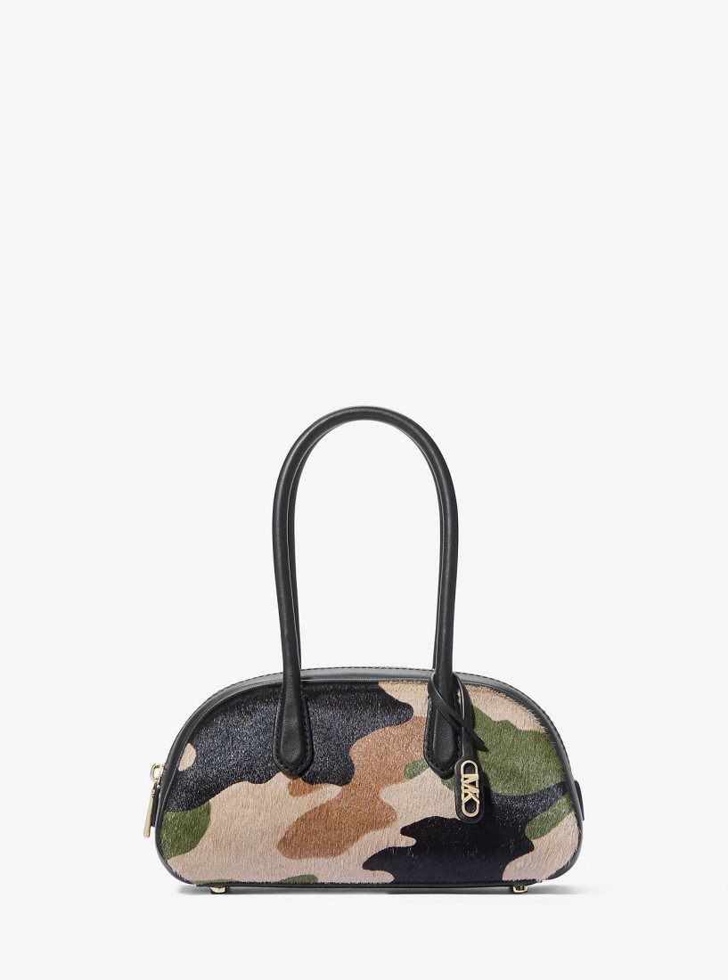 Bolso Satchel Michael Kors Lulu Small Camouflage Print Calf Hair Satchel Mujer Verde Oliva Multicolor | 0693-OMQPE