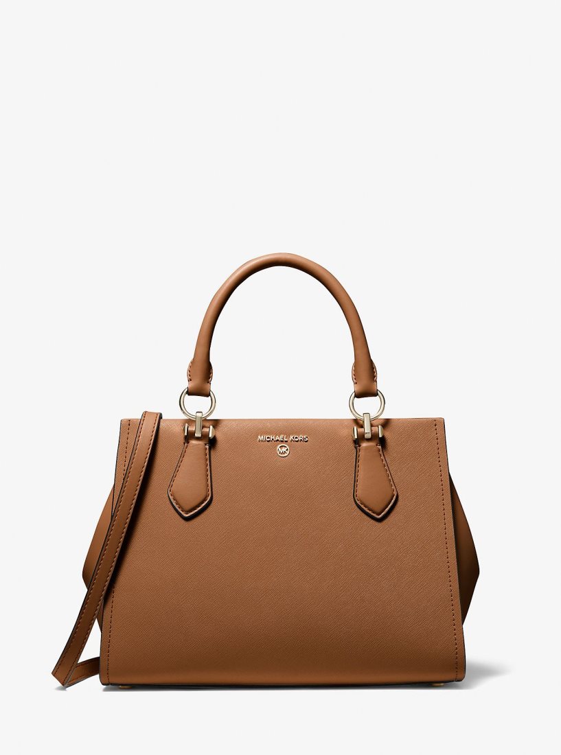 Bolso Satchel Michael Kors Marilyn Medium Saffiano Leather Satchel Mujer Luggage | 7138-WAYZS