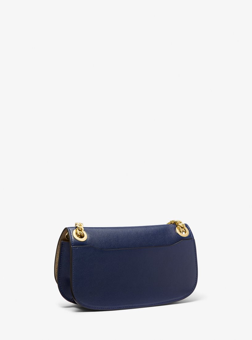 Bolsos De Mano Michael Kors Christie Mini Leather Envelope Bag Mujer Azul Marino | 6271-EQVNZ