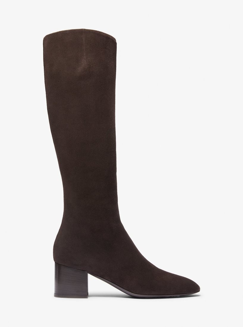 Botas Michael Kors Ali Suede Boot Mujer Chocolate | 4065-MGHYQ