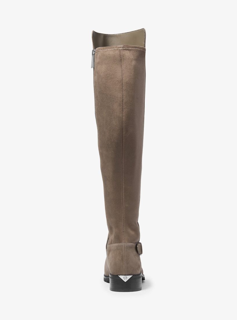 Botas Michael Kors Branson Stretch Suede Boot Mujer Marrones Claro | 3507-LSNKR