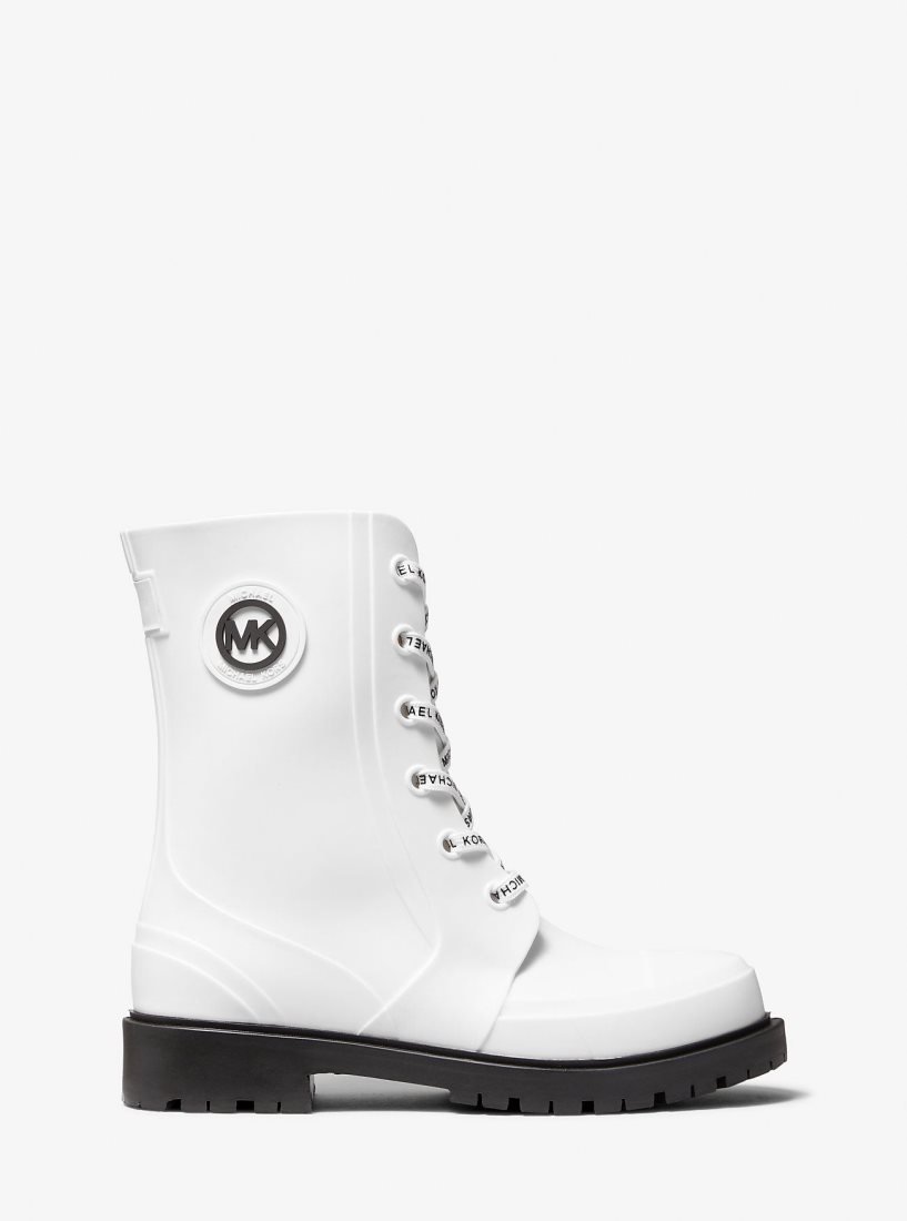 Botas Michael Kors Montaigne PVC Rain Boot Mujer Blancas | 8624-JSRNL