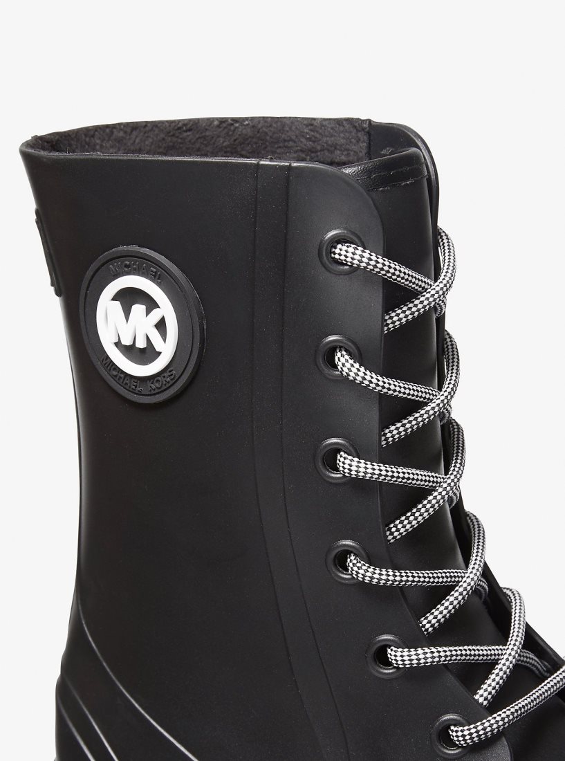 Botas Michael Kors Montaigne PVC Rain Boot Mujer Negras | 4695-NBLPG