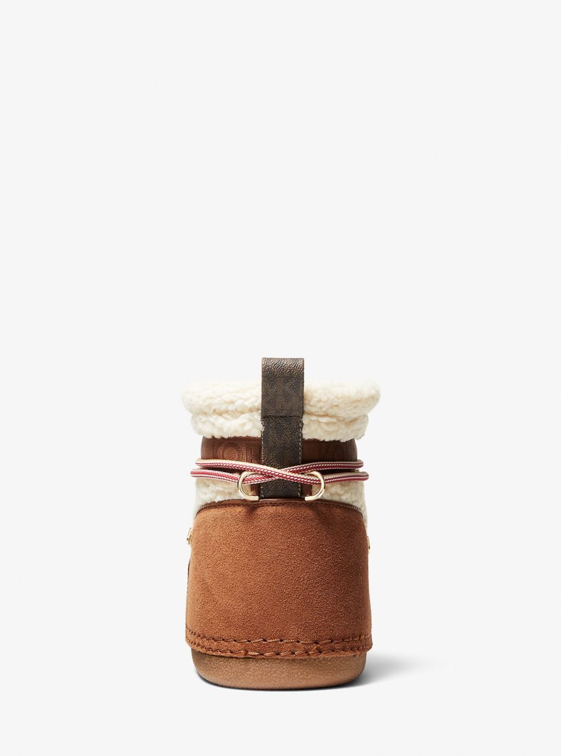 Botas Michael Kors Zelda Sherpa and Faux Suede Boot Mujer Beige | 4316-CGZIT