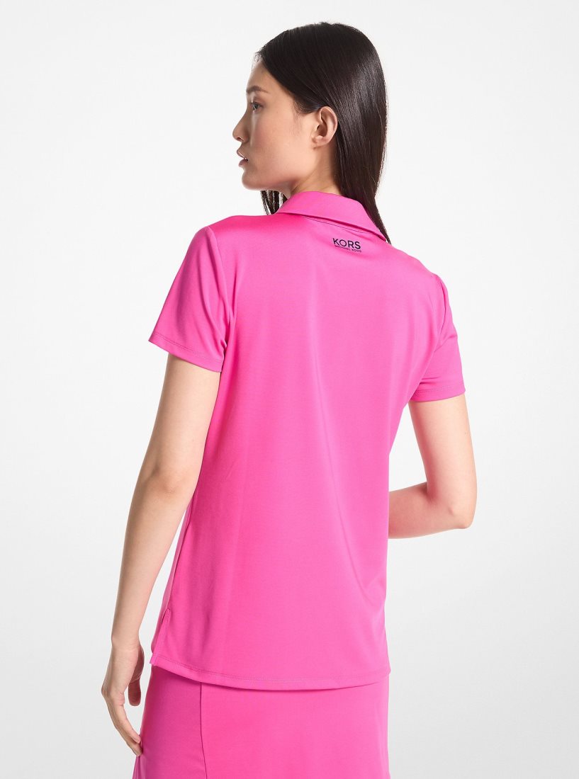 Camiseta Michael Kors Golf Tech Performance Polo Shirt Mujer Rosas | 4781-RMOYD