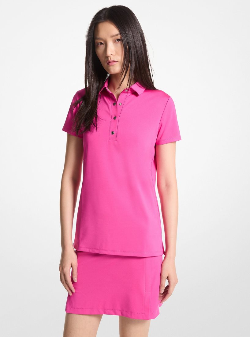 Camiseta Michael Kors Golf Tech Performance Polo Shirt Mujer Rosas | 4781-RMOYD