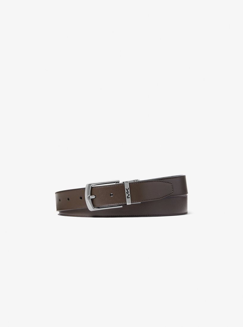 Cinturones Michael Kors Reversible Signature Logo Belt Hombre Negras | 0631-MQUIN