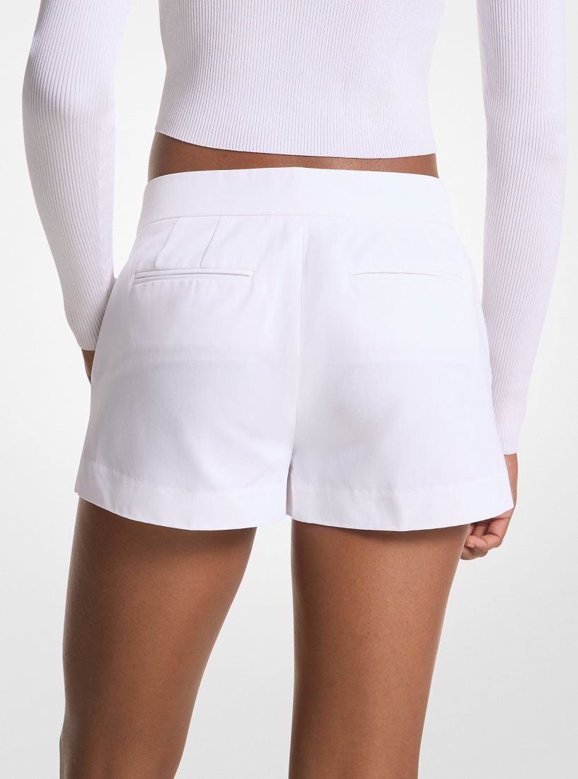 Falda Michael Kors Cotton Blend Twill Shorts Mujer Blancas | 8403-ZPBVH