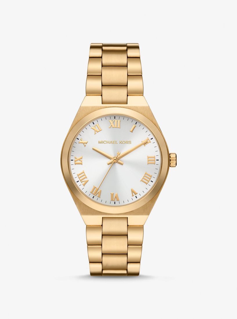 Gold-tone Michael Kors Lennox Gold-Tone Watch Mujer Doradas | 0976-LDAVE