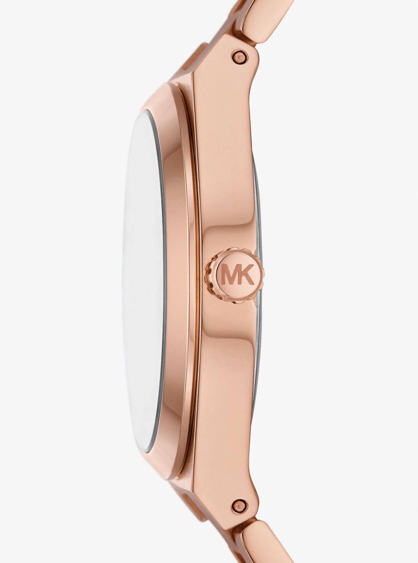 Gold-tone Michael Kors Lennox Rose Gold-Tone Watch Mujer Rosas | 9357-QKYSL