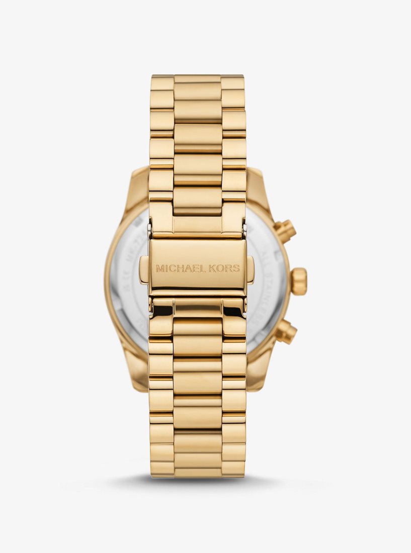 Gold-tone Michael Kors Lexington Pave Gold-Tone Watch Mujer Doradas | 8916-SALDQ