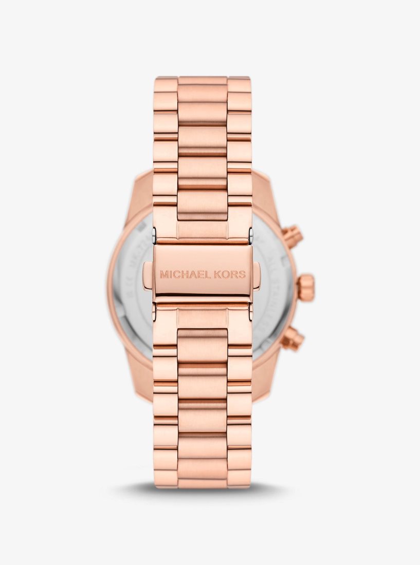 Gold-tone Michael Kors Lexington Pave Rose Gold-Tone Watch Mujer Rosas Doradas | 8943-RFKTC