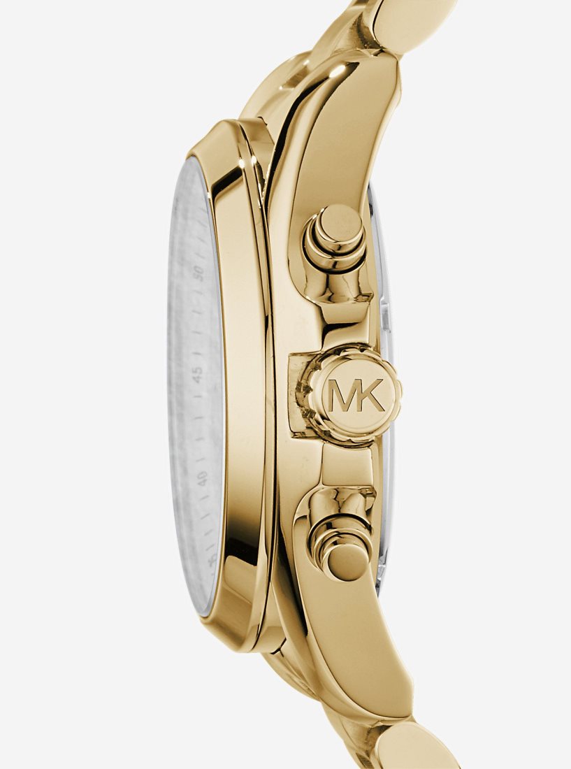 Gold-tone Michael Kors Oversized Bradshaw Gold-Tone Watch Hombre Doradas | 2106-JHINT