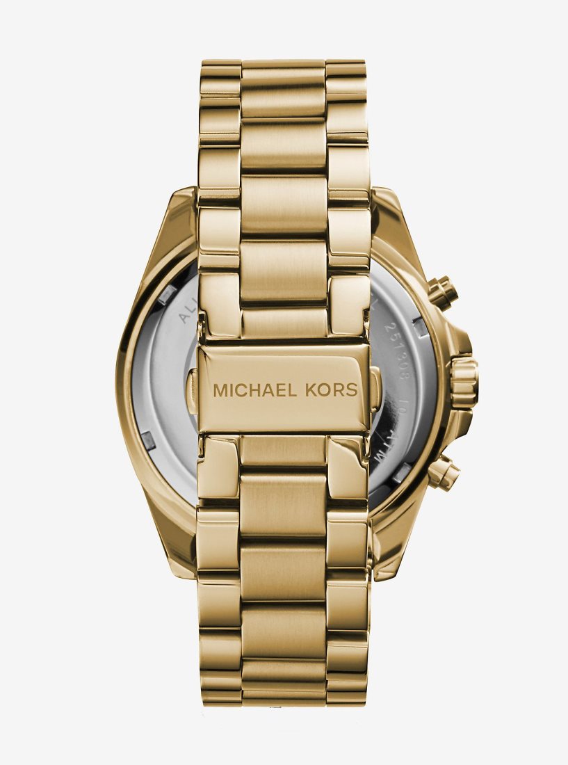 Gold-tone Michael Kors Oversized Bradshaw Gold-Tone Watch Hombre Doradas | 2106-JHINT