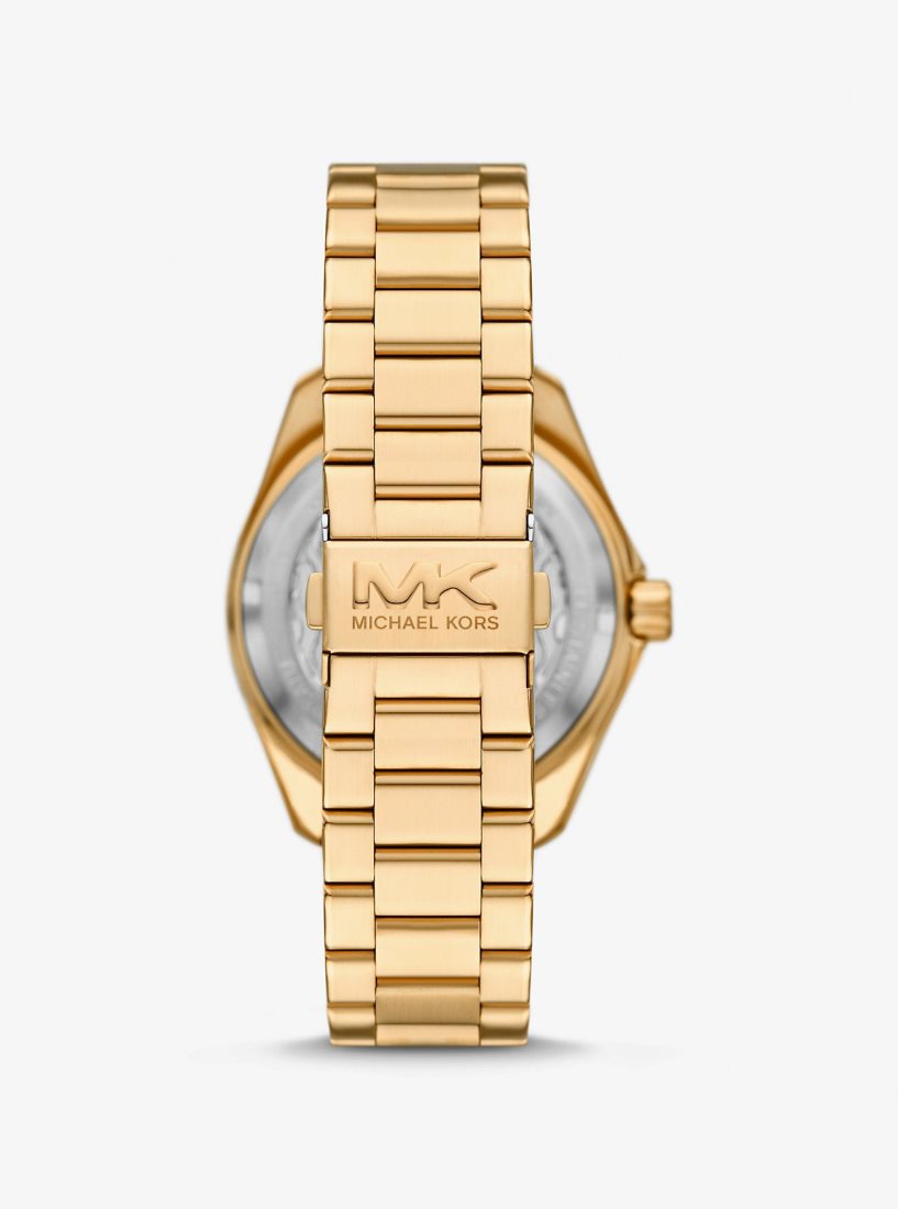 Gold-tone Michael Kors Oversized Maritime Gold-Tone Watch Hombre Doradas | 5729-QVJYE