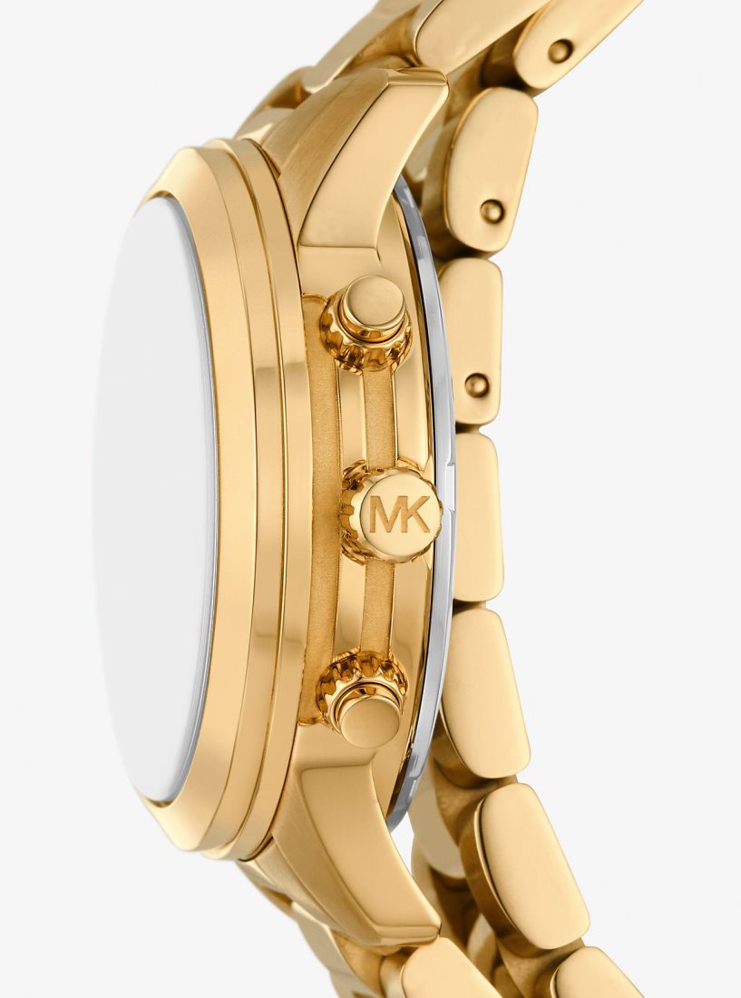 Gold-tone Michael Kors Runway Gold-Tone Wrap Watch Mujer Doradas | 0419-HBCUO