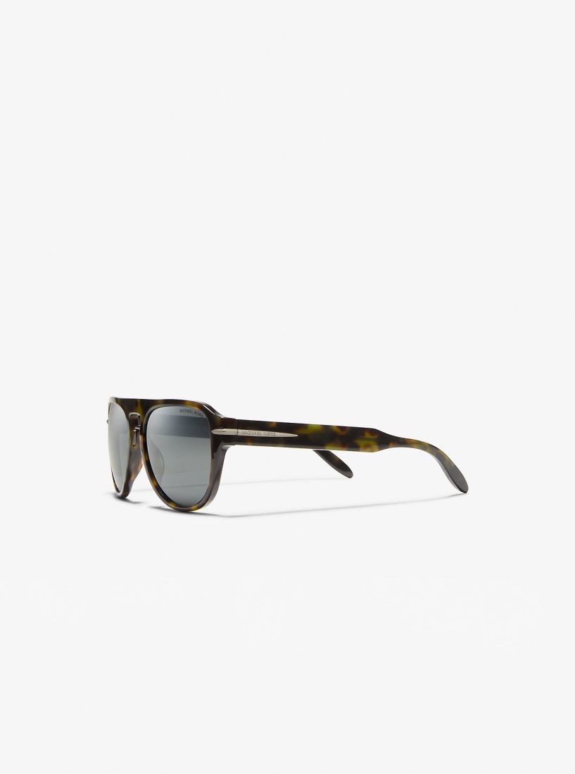 Lentes de Sol Michael Kors Burbank Sunglasses Hombre Verde Oliva | 9460-DZIFH