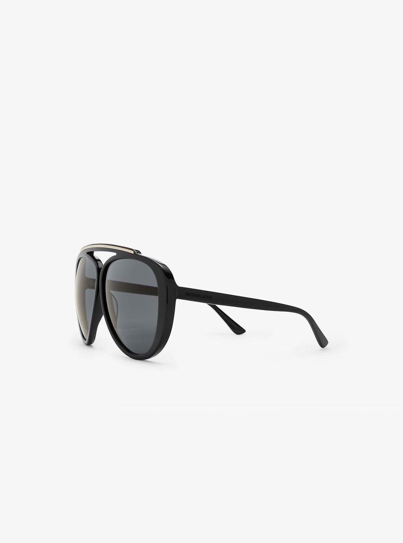 Lentes de Sol Michael Kors Grove Sunglasses Mujer Negras | 5426-PNAQG