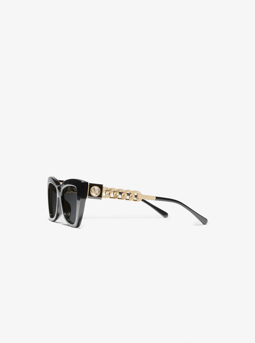 Lentes de Sol Michael Kors Montecito Sunglasses Mujer Negras | 0571-RYBOA