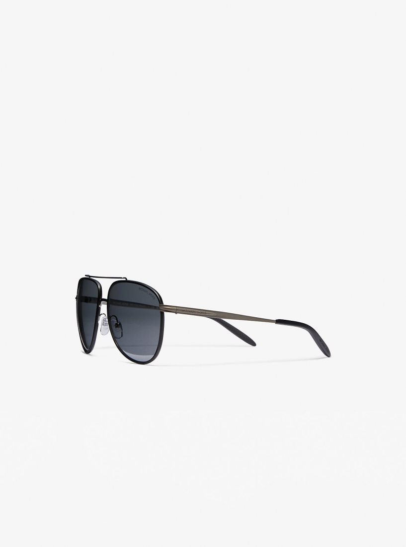 Lentes de Sol Michael Kors Saxon Sunglasses Mujer Negras | 6401-JROHA