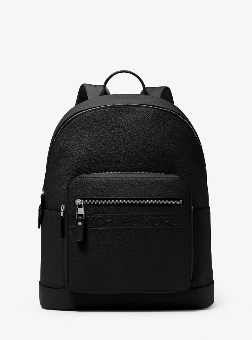 Mochilas Michael Kors Hudson Leather Commuter Backpack Hombre Negras | 8609-HENYF