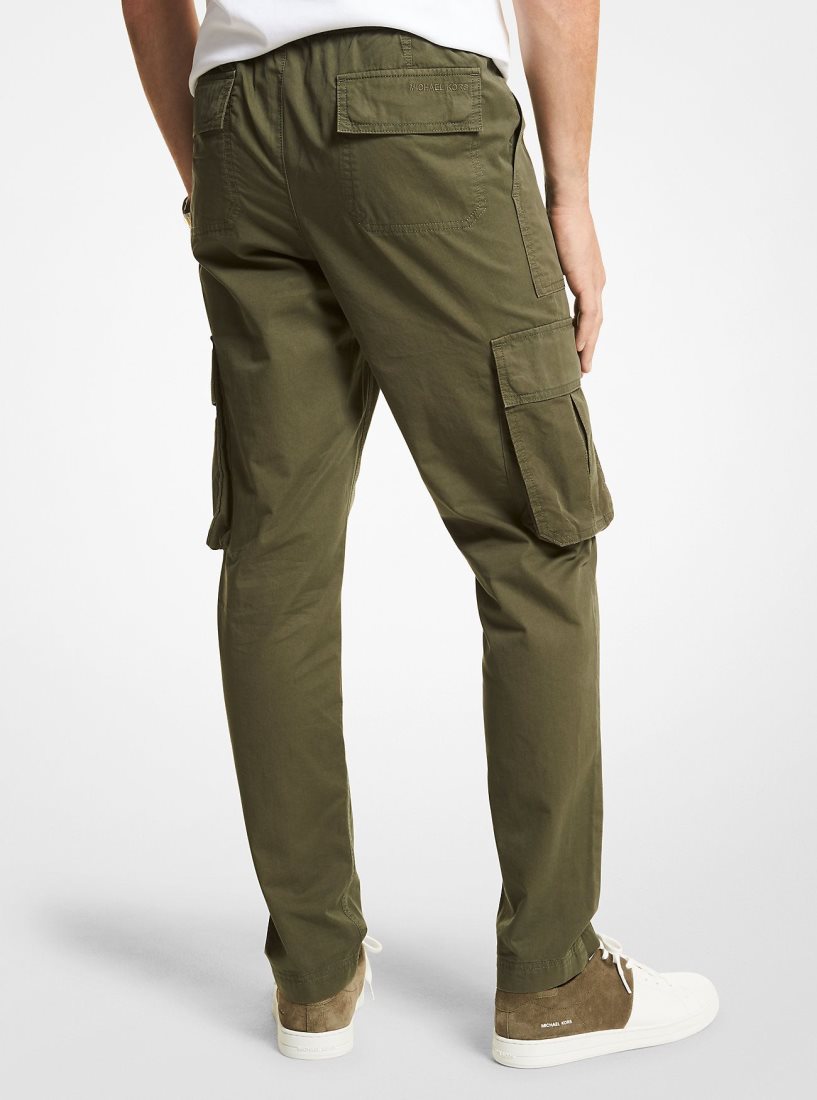 Pantalon Michael Kors Cotton Cargo Pants Hombre Verde Oscuro | 4051-JMIZW