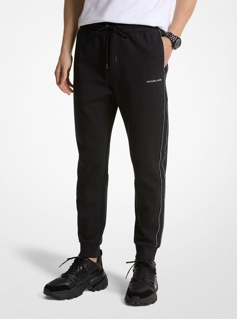 Pantalon Michael Kors Logo Tape Cotton Blend Jogger Hombre Negras | 5087-QWOUT