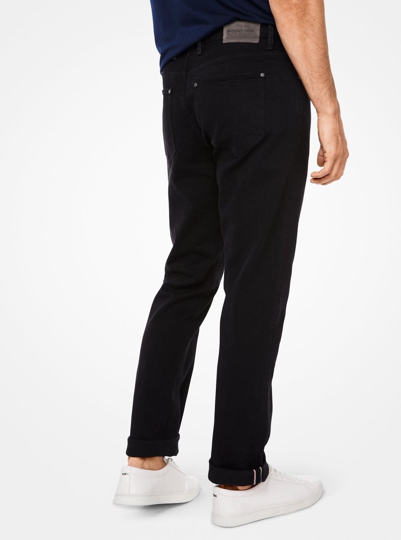 Pantalon Michael Kors Parker Slim-Fit Stretch-Selvedge Jeans Hombre Negras | 8560-XUEGN